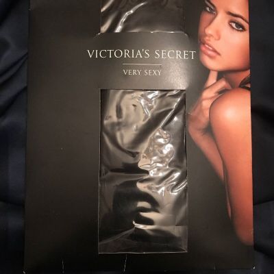2004 VICTORIA’S SECRET Very Sexy Black Clover Opaque Tight made in Italy Size B